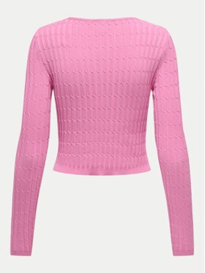 ONLY Sweter Meddi 15339582 Różowy Cropped Fit