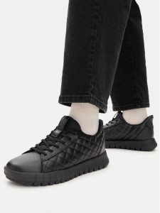 Geox Sneakersy D Flextride Plus D667SB 000BC C9999 Czarny