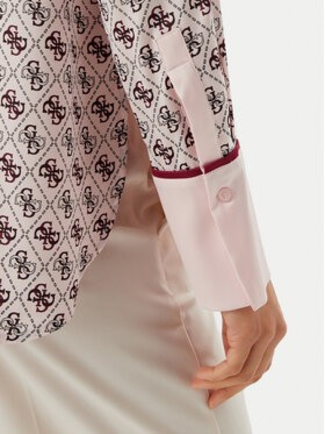 Guess Koszula W4YH47 WF1T2 Różowy Regular Fit