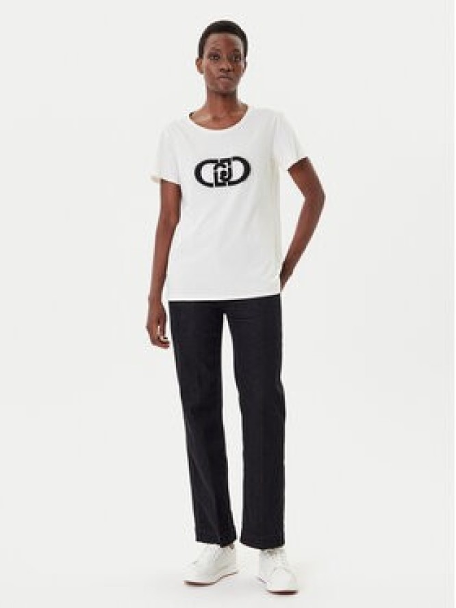 Liu Jo Sport T-Shirt TF5280 JS923 Écru Regular Fit