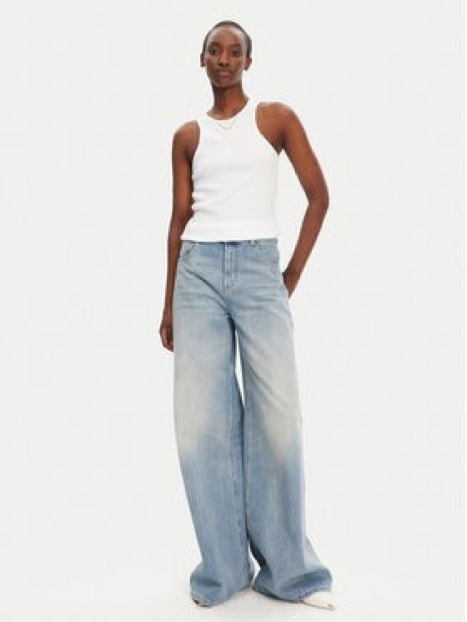 TWINSET Top 251TT2400 Biały Slim Fit