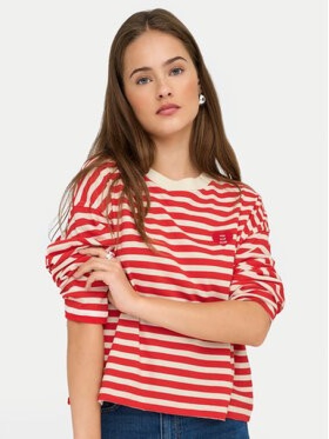 ONLY Bluzka Livina 15359682 Czerwony Regular Fit