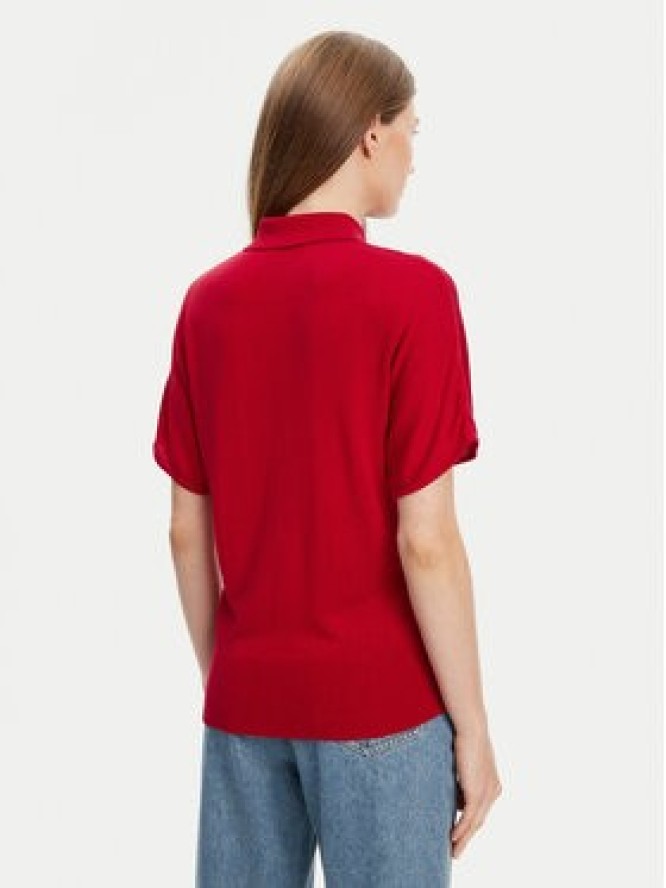 Tommy Hilfiger Polo WW0WW45652 Czerwony Regular Fit