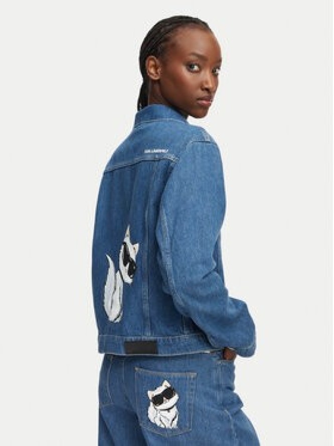 KARL LAGERFELD Kurtka jeansowa B3W14010 Niebieski Regular Fit