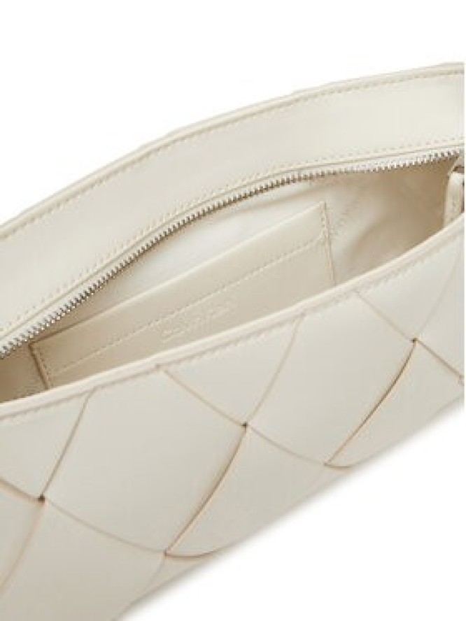 Calvin Klein Torebka Ck Woven Elongated Shoulder Bag K60K612992 Biały