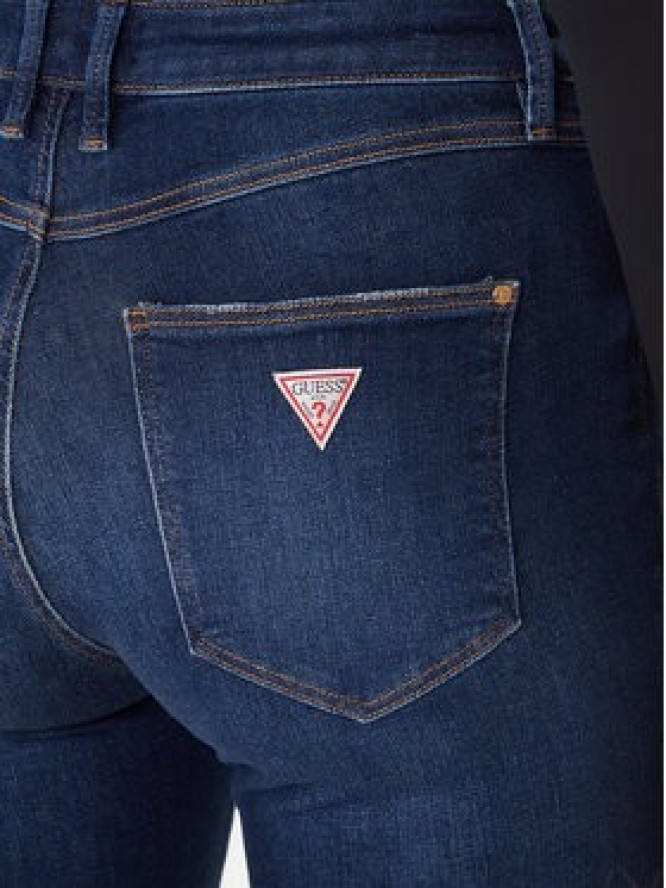 Guess Jeansy W2YA46 D4Q03 Granatowy Skinny Fit