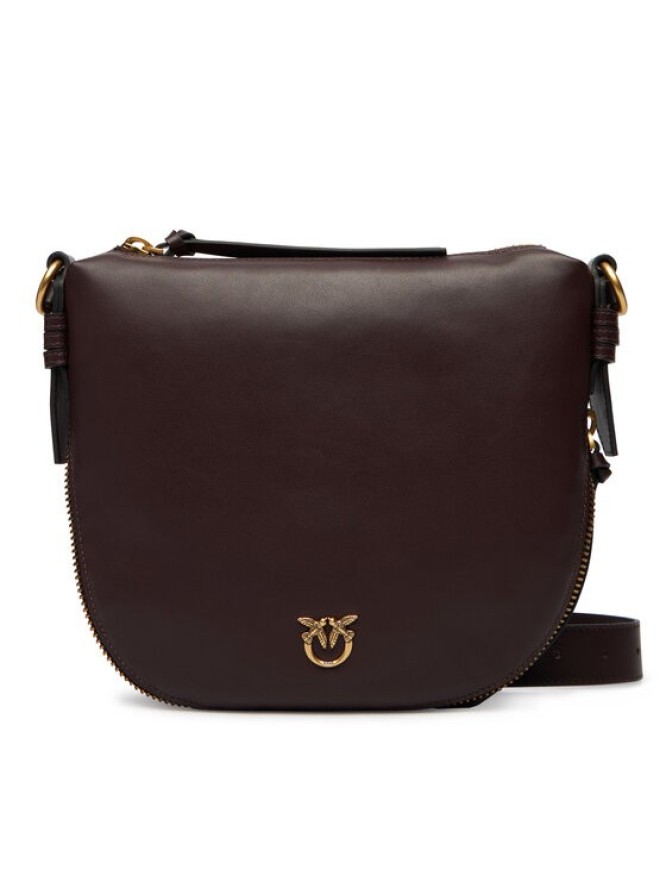 PINKO Torebka Hobo Zip Around Mini Ai 25-26 PLTT 105332 A0QO Bordowy