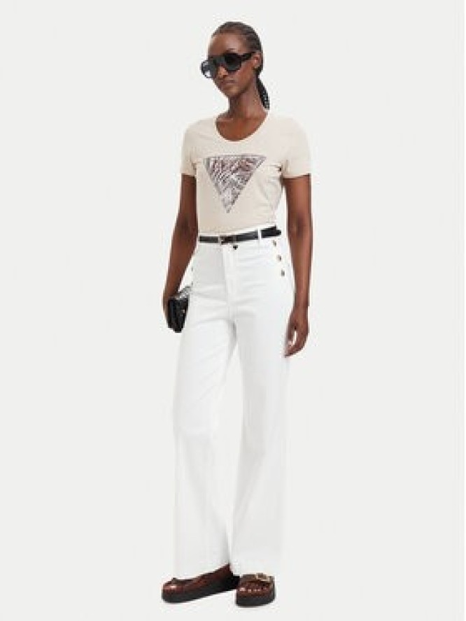 Guess Jeansy W6GA0P W2440 Biały Regular Fit