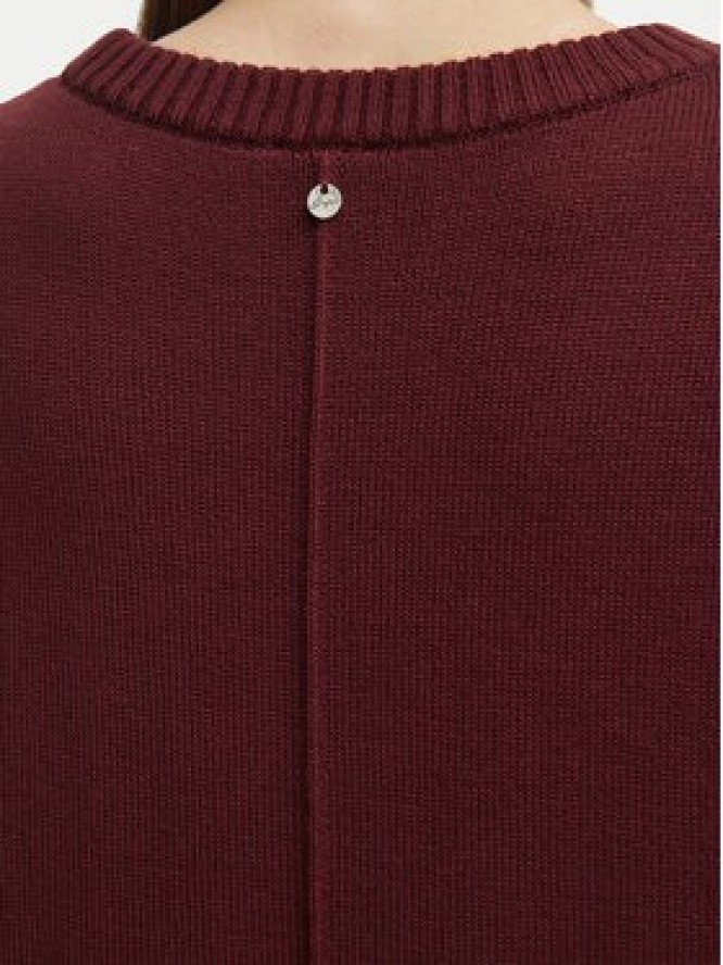 BOSS Sukienka dzianinowa 50569849 Bordowy Regular Fit