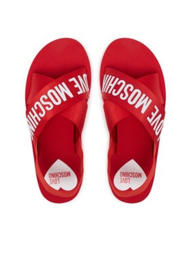 LOVE MOSCHINO Sandały JA16214G0MIX5500 Czerwony