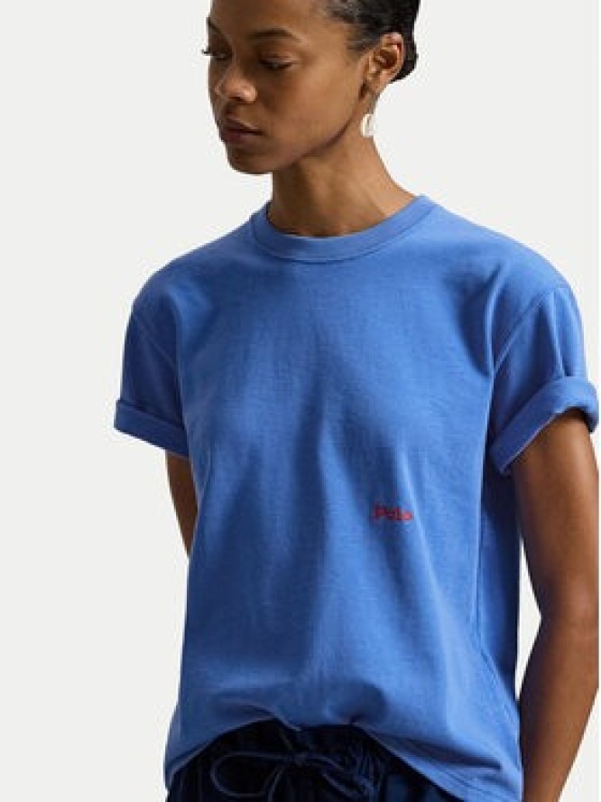 Polo Ralph Lauren T-Shirt 211A96263002 Niebieski Regular Fit