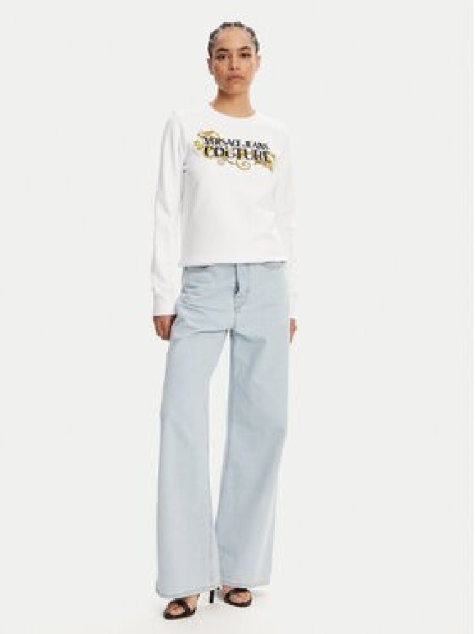 Versace Jeans Couture Bluza 78HAIC06 Biały Regular Fit