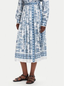 Fracomina Spódnica plisowana FS26SG2005W435K5 Niebieski jasny Regular Fit