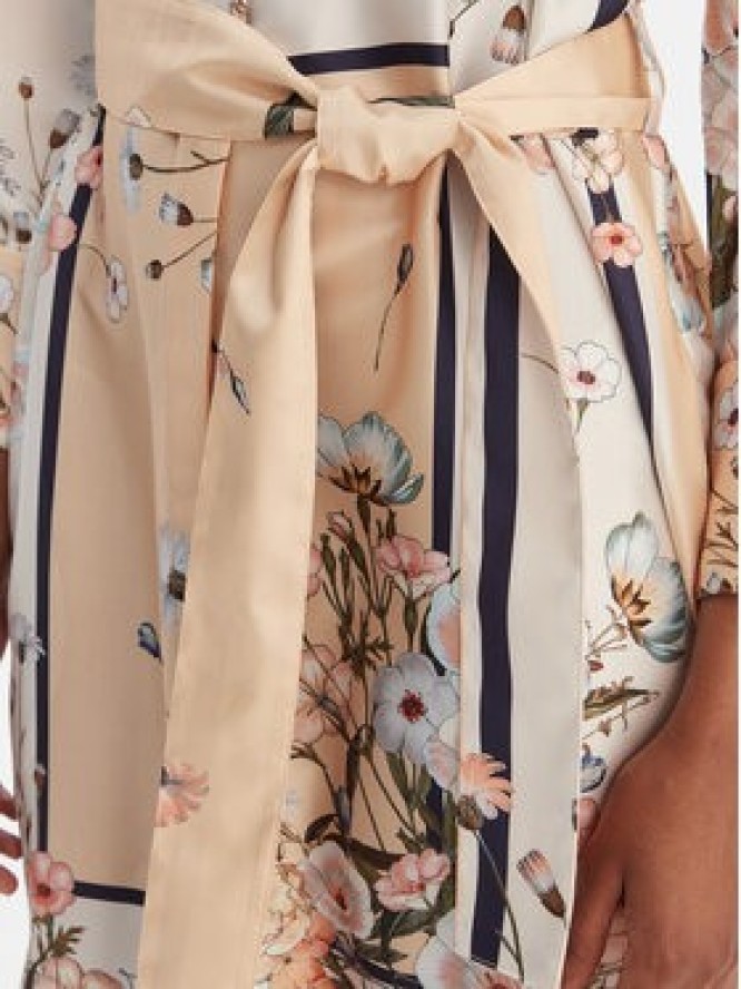 Liu Jo Sukienka koszulowa WA6507 T2555 Beżowy Regular Fit