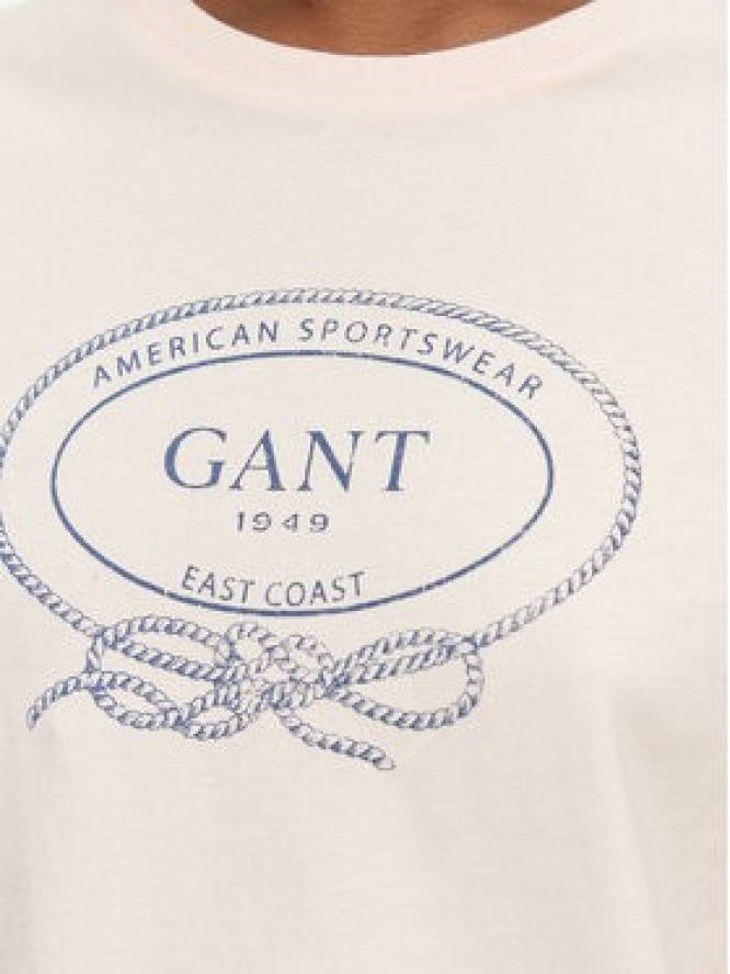 Gant T-Shirt 4201440 Różowy Regular Fit