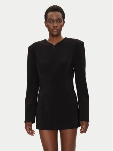 NORMA KAMALI Marynarka KK4244PLG86001 Czarny Regular Fit