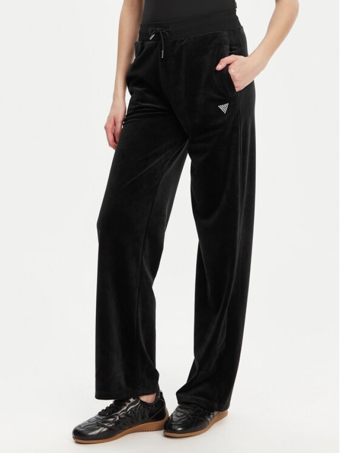 Guess Spodnie dresowe V3BB26 K0232 Czarny Regular Fit