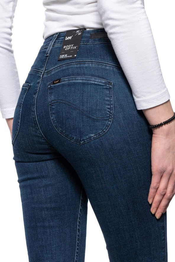 DAMSKIE SPODNIE JEANSOWE LEE FLARE BO L30FBWRF 112106417