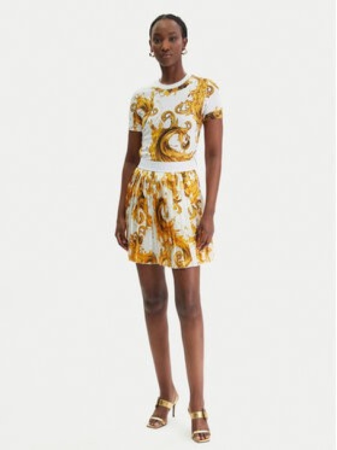 Versace Jeans Couture Spódnica mini 80HAE820 NS834 Biały Regular Fit