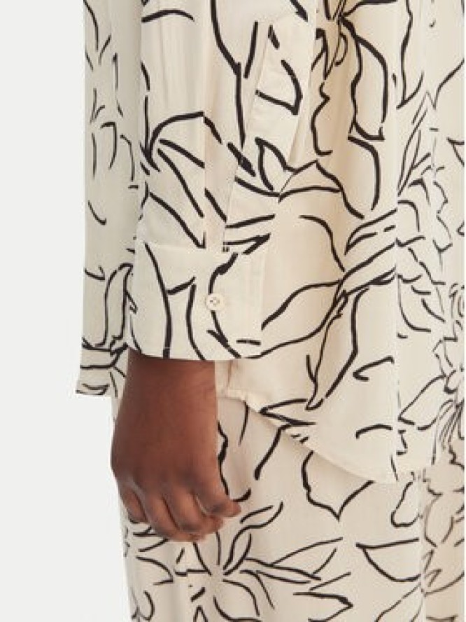 Seafolly Koszula Hothouse Flowers 55648-TO Écru Relaxed Fit