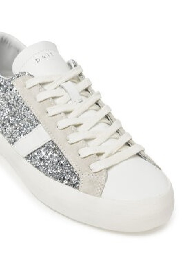 D.A.T.E. Sneakersy Hill Low W421-HL-GL Srebrny