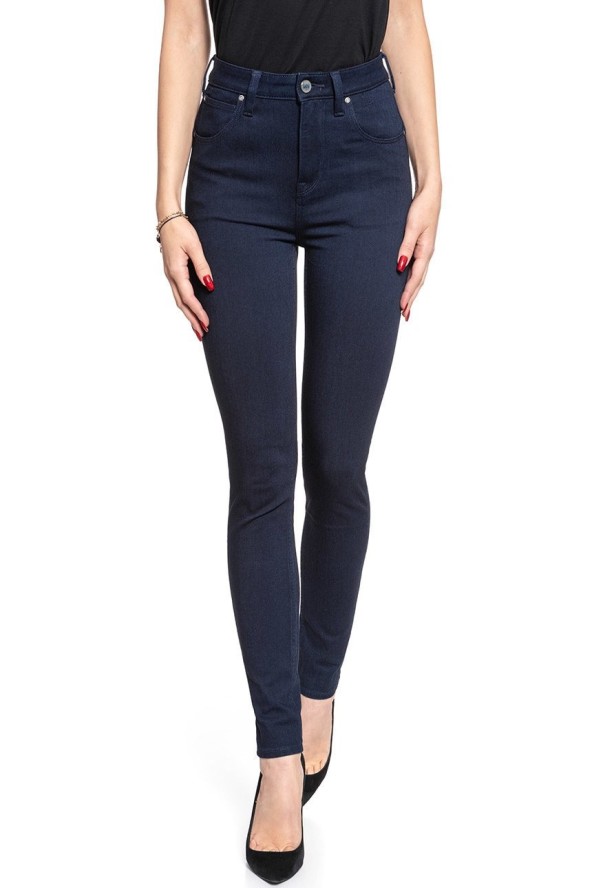SPODNIE DAMSKIE LEE SCARLETT SUPER HIGH BLACK INDIGO L30LELLJ 112106483