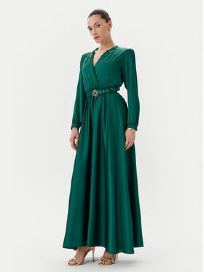 Rinascimento Sukienka wieczorowa CFC0123670003 Zielony Regular Fit