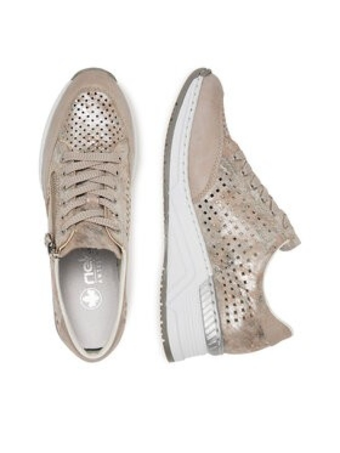 Rieker Sneakersy N4327-80 Beżowy