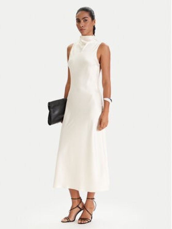 Patrizia Pepe Sukienka koktajlowa 8A1627/A269-W409 Écru Regular Fit