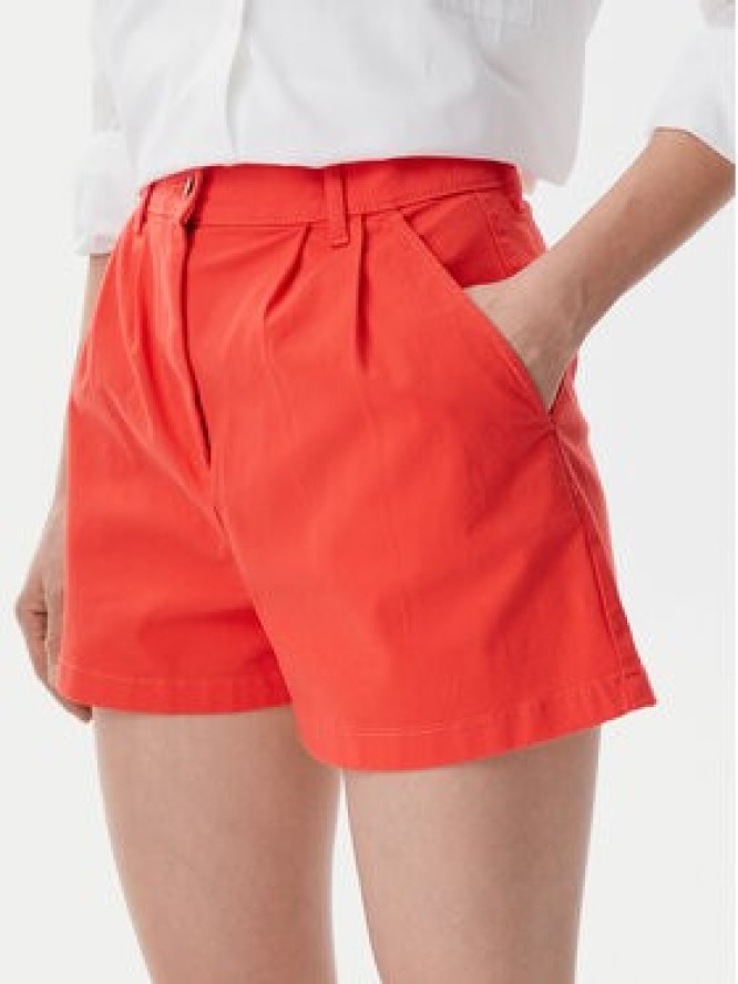 Tommy Jeans Szorty materiałowe Claire DW0DW21643 Pomarańczowy Regular Fit