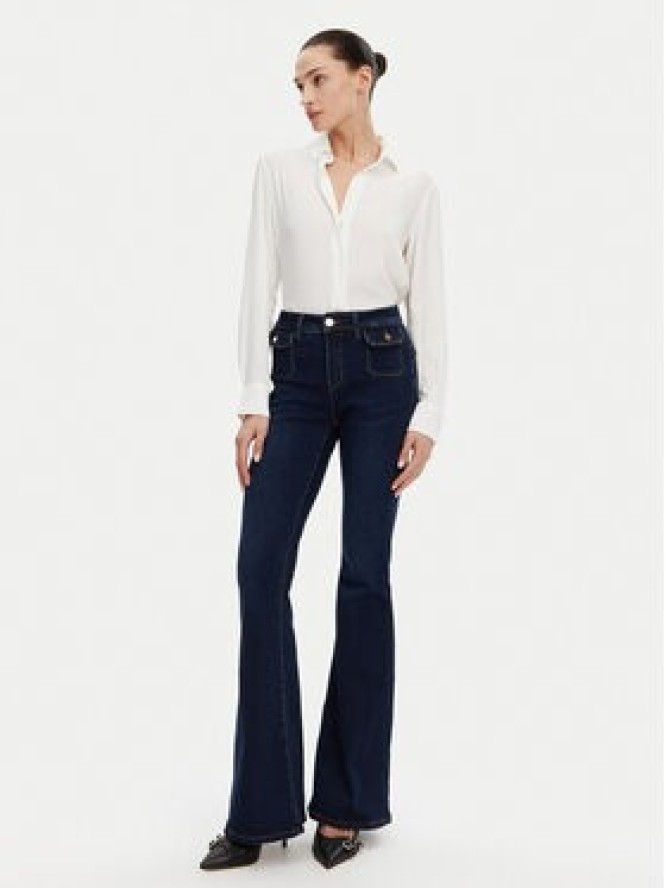 Gaudi Jeansy 511BD26002 Granatowy Flare Fit