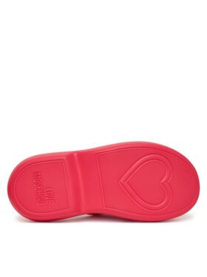 LOVE MOSCHINO Klapki JA28207I0MI40604 Różowy