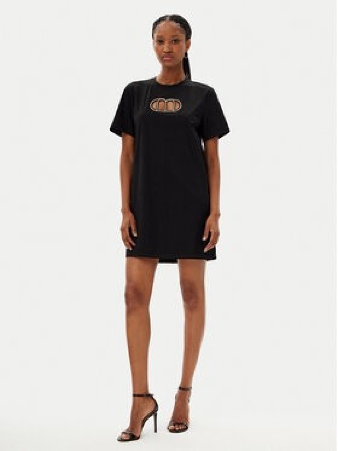 MET Sukienka codzienna M10 306AB Czarny Slim Fit