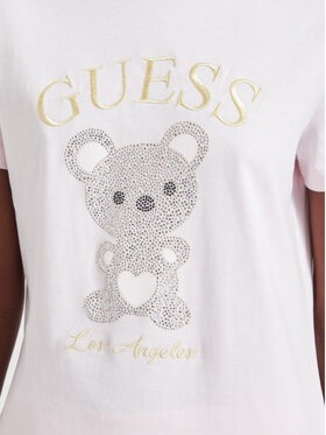 Guess T-Shirt V6BI28 K9360 Różowy jasny Regular Fit
