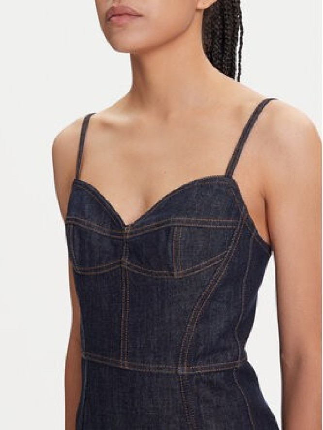 Miss Sixty 6S1DJ49400 Sukienka jeansowa Blue Black Denim F26