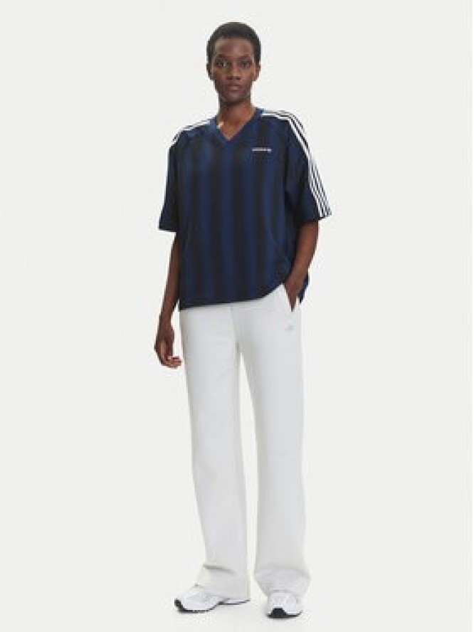 adidas T-Shirt Linear JY2854 Granatowy Oversize
