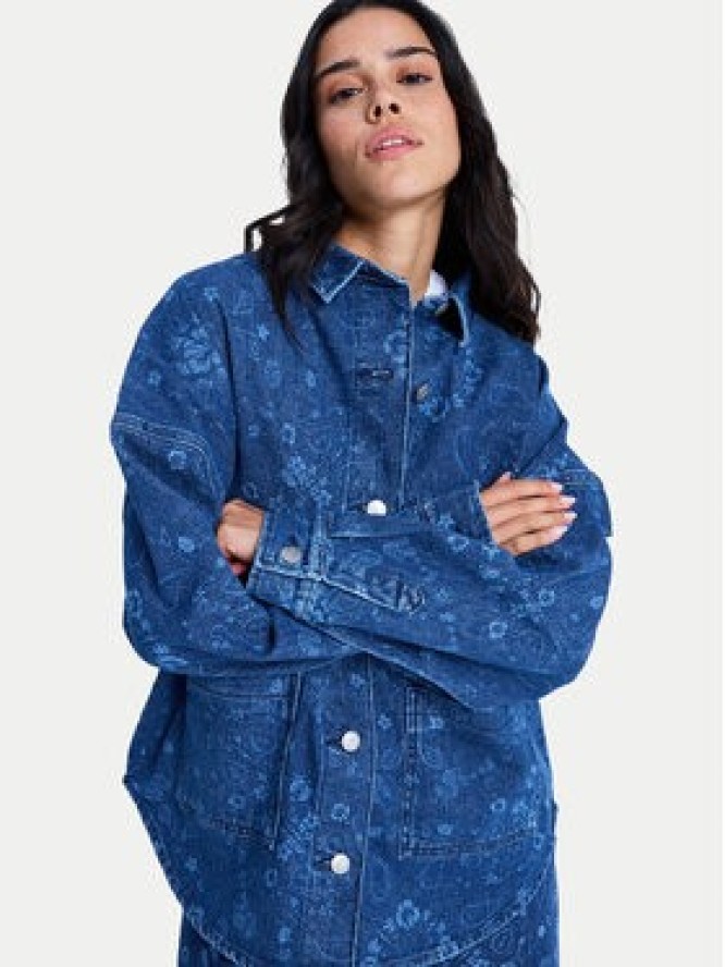 Roxy Koszula jeansowa Kick Back Washed ERJWT03750 Niebieski Relaxed Fit