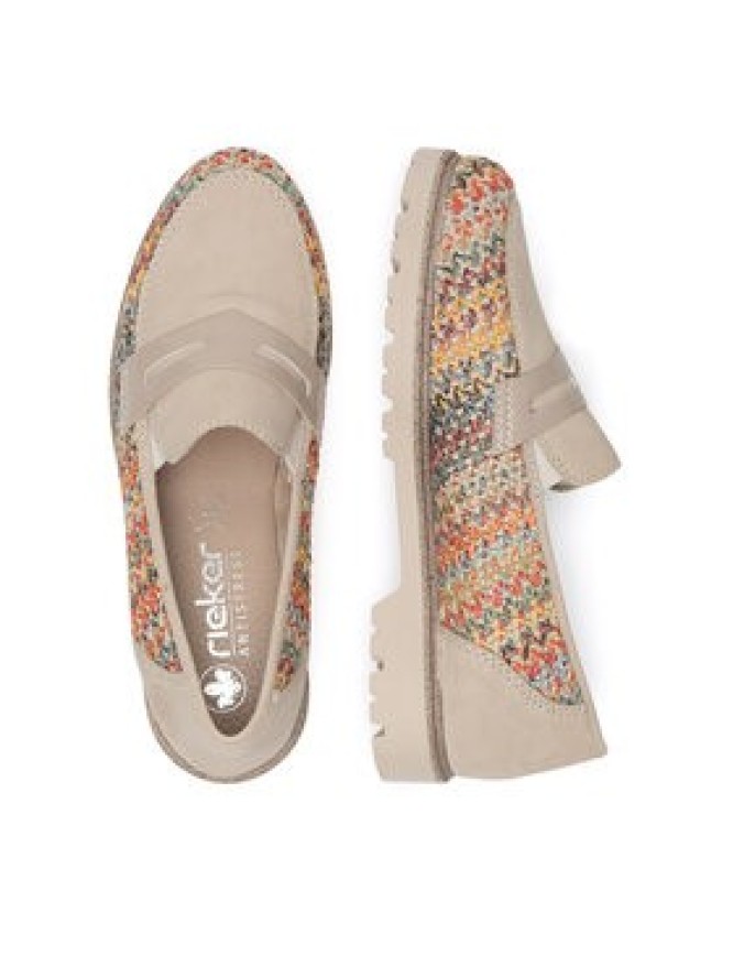 Rieker Mokasyny 45562-90 Kolorowy