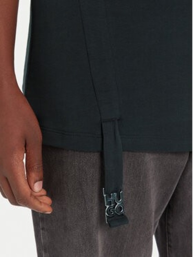 HUGO T-Shirt Daqua 50542762 Czarny Regular Fit