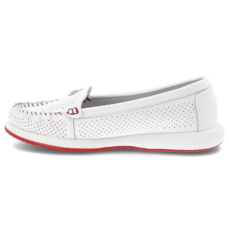 Białe Mokasyny S.Barskie Wygodne Obuwie Damskie