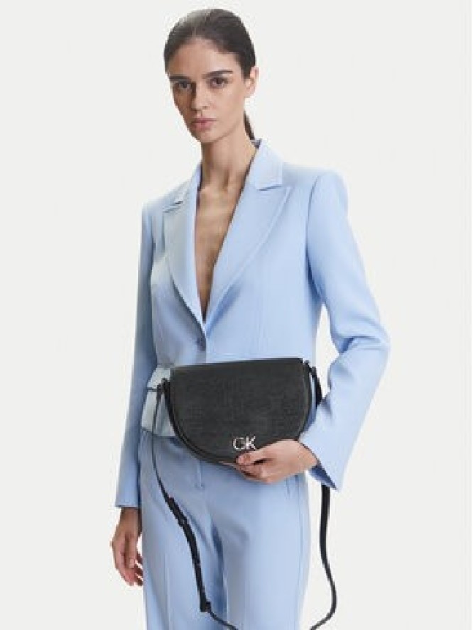 Calvin Klein Torebka Ck Hw Crossbody Saddle Bag_Tex K60K613233 Czarny