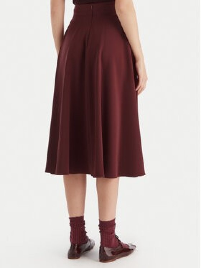 Marella Spódnica trapezowa Pina 2523106075 Bordowy Regular Fit