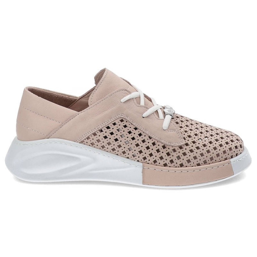 Różowe Półbuty Ravini Modne Buty Damskie