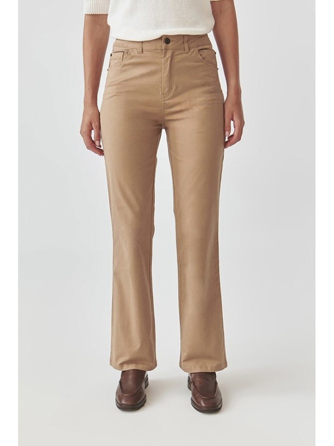 TATUUM Spodnie w kolorze jasnobrązowym rozmiar: 40