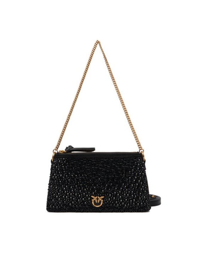 PINKO Torebka Double Mini Pelle Ai 25-26 PLTT 105359 A2WF Czarny