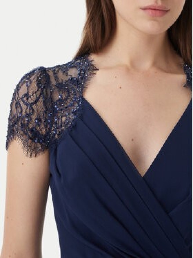 Luisa Spagnoli Sukienka wieczorowa Piolo 543226 Granatowy Regular Fit