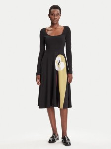 Desigual Sukienka codzienna Lirio 25WWVK29 Czarny Regular Fit