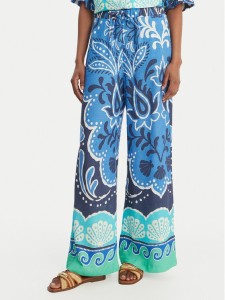 Banana Moon Spodnie materiałowe Alcaniz Cleariv MYY56 Błękitny Regular Fit