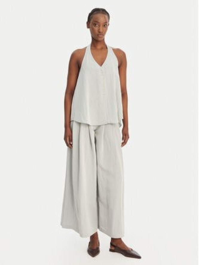 Eleh Spodnie palazzo SS260093 Błękitny Wide Leg