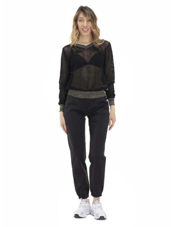 Damska siateczkowa bluza w odcieniach ziemi